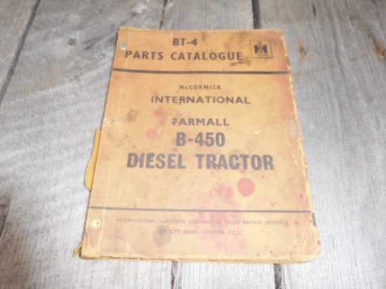 BT-4 - FARMALL B450 DIESEL PARTS CATALOG