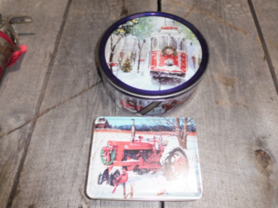 (2) WINTER TINS