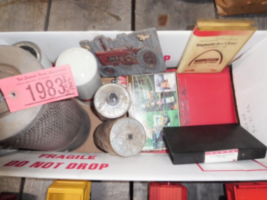 BOX OF IH FILTERS & MISC