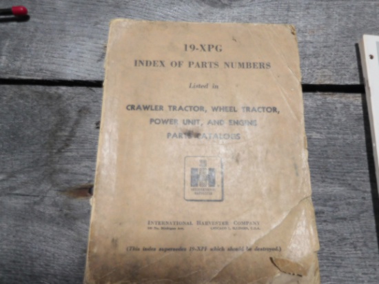 INDEX OF PART NUMBERS CATALOG