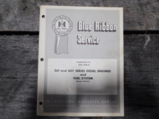 361 & 407 DIESEL BLUE RIBBON MANUAL