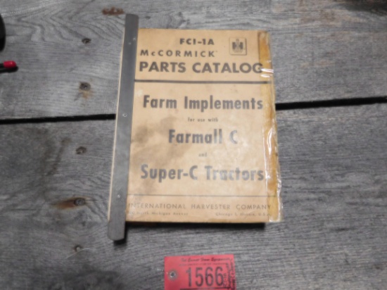 FCI-1A IMPLEMENTS FARMALL C & SUPER C PARTS CATALOG