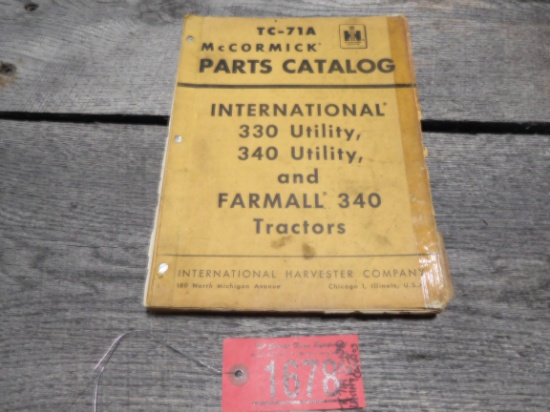 TC71A - 330 & 340 UTILITY PARTS CATALOG