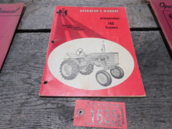 140 OPERATOR MANUAL