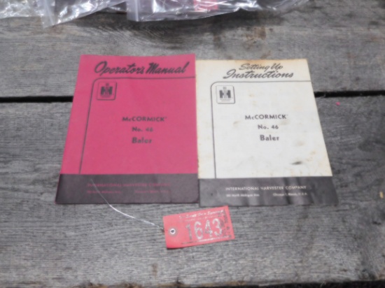NO 46 BALER SET UP INSTRUCTIONS & OPERATOR MANUAL