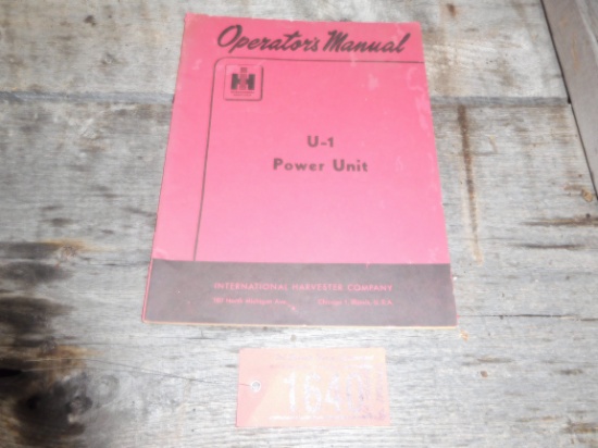 U-1 POWER UNIT OPERATOR MANUAL