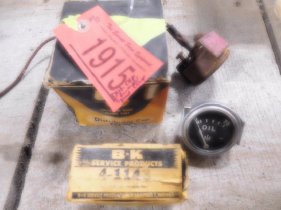 DISTRIBUTOR CAP, GUAGES & RADIATOR CAP