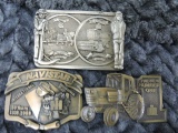 BELT BUCKLES - NAVISTAR 50 YRS REAPER 1836-COMBINE 1961