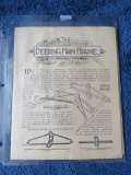 German 1890's Deering Main Frame book