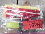 BAG OF MISC PENS, PENCILS & ICE SCRAPERS