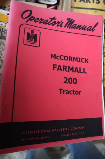 MCCORMICK FARMALL 200 MANUAL