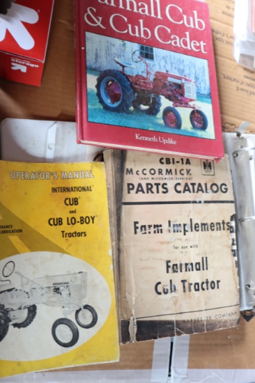 (3) FARMALL CUB BOOK, MANUAL & PARTS CATALOG
