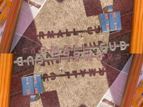 FARMALL METAL DECALS