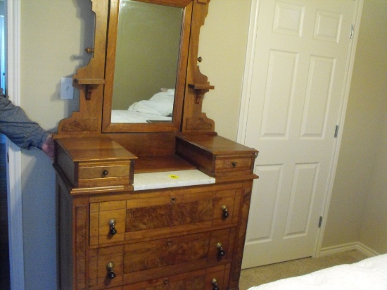 EastLake Victorian Walnut Dresser