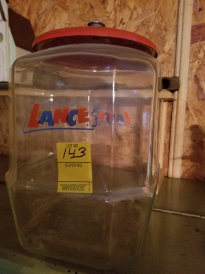 Glass Lance Jar with Lid