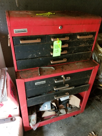 Montgomery Ward Tool Chest & Contents