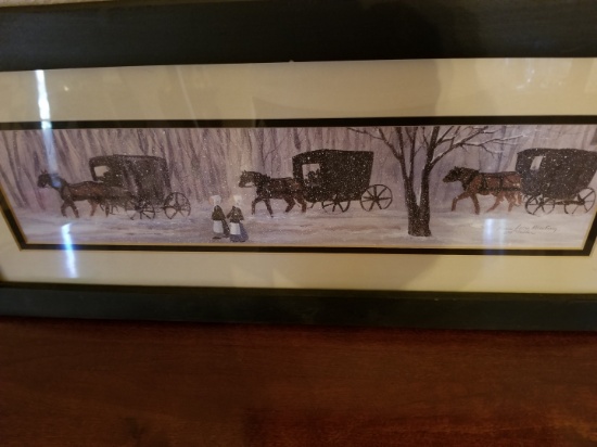Framed "Home from Meeting" by Miller