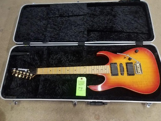 Ibanez EX Series Electric Guitar with hard shell case