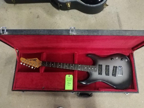 Hondo Electric Guitar with hard shell case