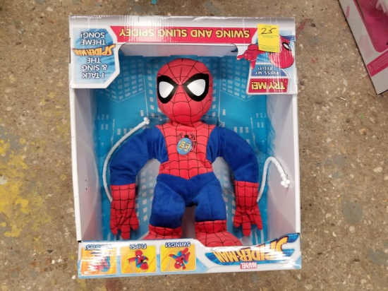 Marvel Swing & Sling 16 Plush Spiderman