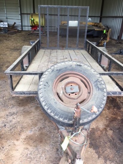 Utility Trailer With Ramp Gate And Spare Tire 5’x10'