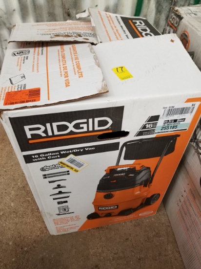 Ridgid Wet/dry Vac With Cart