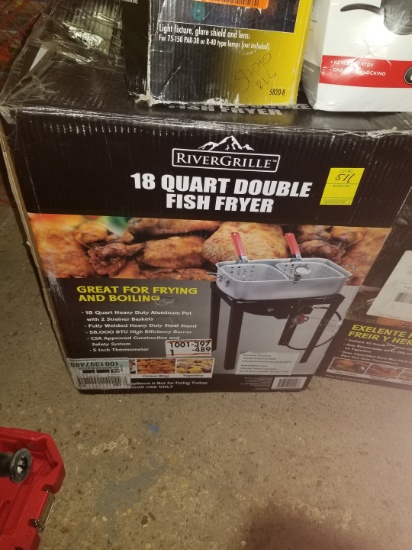 River Grille 18 Qt Double Fish Fryer