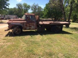 1959 Red Flatbed Chevy Truck