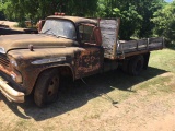 1959 Black Flatbed Chevy Truck With Dump