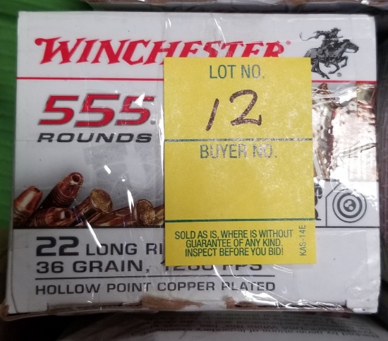 Winchester 555 Rounds 22 Long Rifle