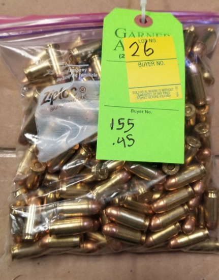 Winchester 45 Auto Ammo- 155 Count