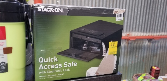 Stack-on Quick Access Safe With Electric Lock