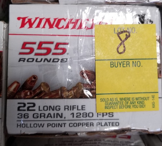 Winchester 555 Rounds 22 Long Rifle