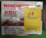 Winchester 555 Rounds 22 Long Rifle