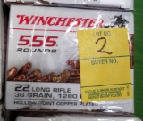 Winchester 555 Rounds 22 Long Rifle