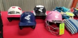 4 Easton Youth Helmets