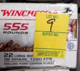 Winchester 555 Rounds 22 Long Rifle