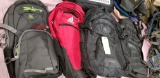 4 Backpacks- Adidas, Hydration Pack, Fieldline Tactical, Outdoor Products