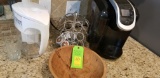Coffee Maker, Water Purifier, Wooden Bowl