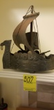 Metal Viking Ship