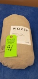 Woven French Linen Queen Duvet Cover Set