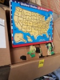 United States Puzzle To Learn State Capitals