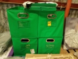 Lot Of Green Storage Bins