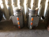 Pair Chrome Breather Canisters