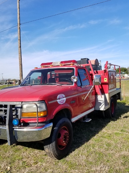 Fire department brush truck