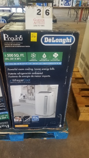 Delonghi Pinguino Portable Air Conditioner Up To 500 Sq. Ft. Room
