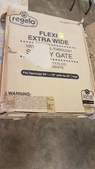 Regalo Flexi Extra Wide Metal Walk-through Safety Gate