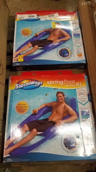 2- Swimways Sprinfloat Recliner Xl