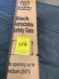 Black Retractable Safety Gate