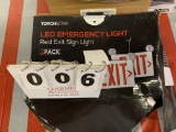 Torchstar Led Emergency Light- Red Exit Sign